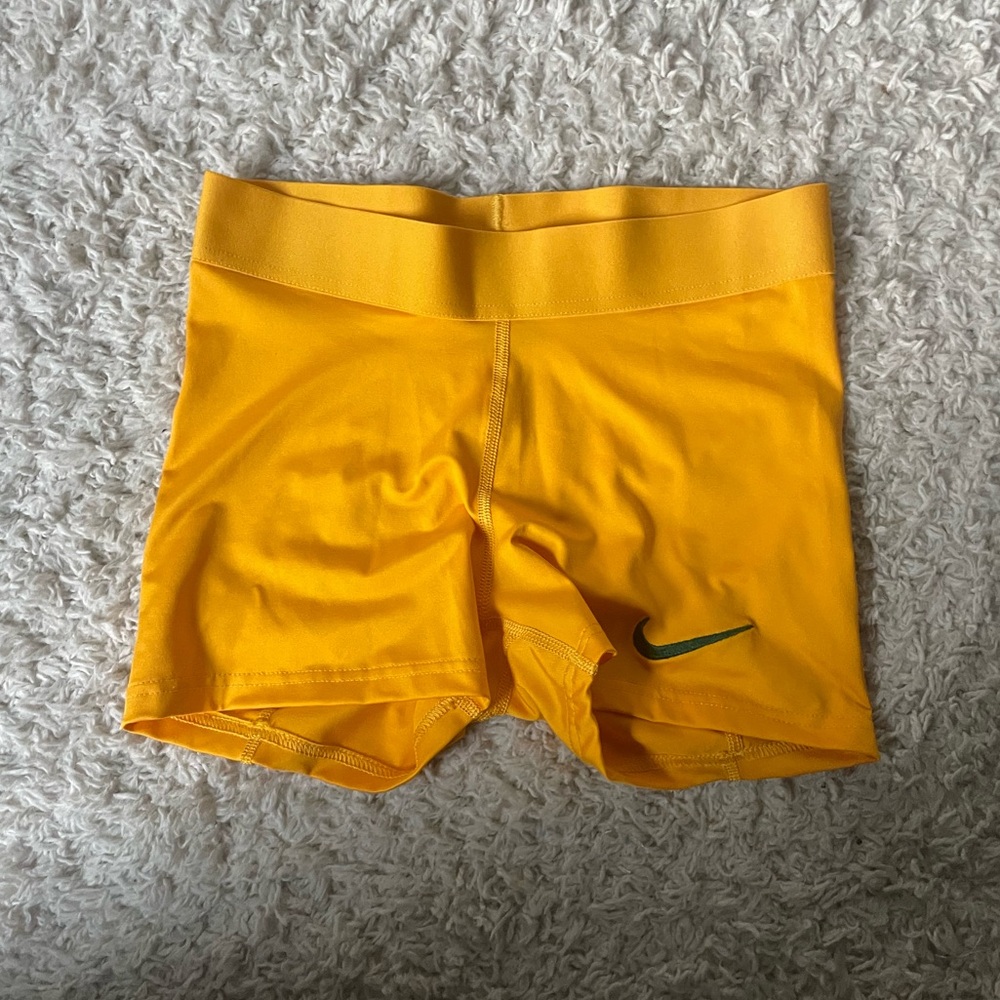Nike yellow spandex
